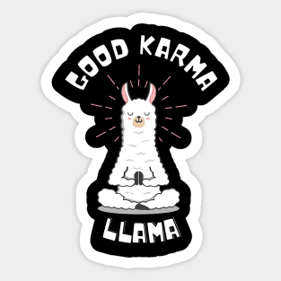 Good Karma Llama Sticker